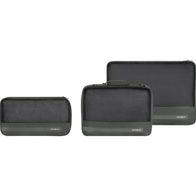 Samsonite Ta Revolution Sett med 3 pakkekuber Grønn-Toalettmappe-BagBrokers