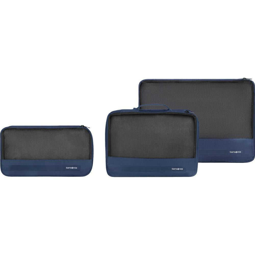 Samsonite Ta Revolution Sett med 3 pakkekuber Midnattsblå-Toalettmappe-BagBrokers