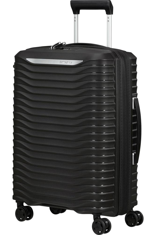 Samsonite UPSCAPE Utvidbar koffert med 4 hjul 55 cm Svart-Harde kofferter-BagBrokers