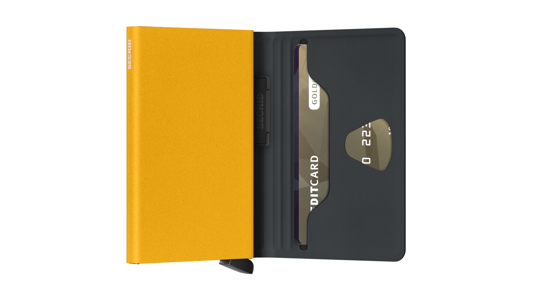 Secrid Bandwallet BTP Black -Ochre-Lommebok/ Kortholder-BagBrokers