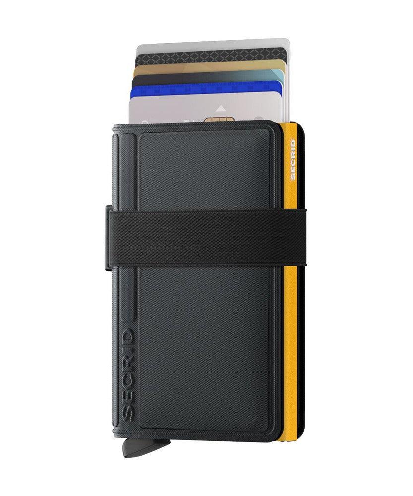 Secrid Bandwallet BTP Black -Ochre-Lommebok/ Kortholder-BagBrokers