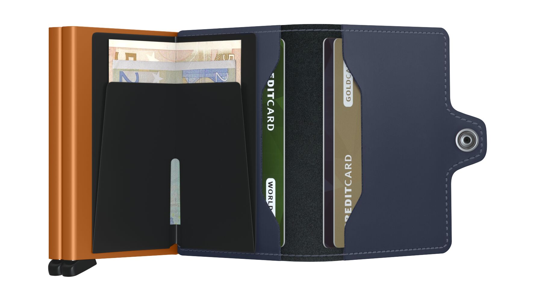 Secrid Twinwallet Night Blue & Orange-Lommebok/ Kortholder-BagBrokers