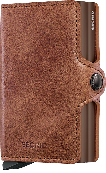 Secrid Twinwallet vintage Cognac Brown-Lommebok/ Kortholder-BagBrokers
