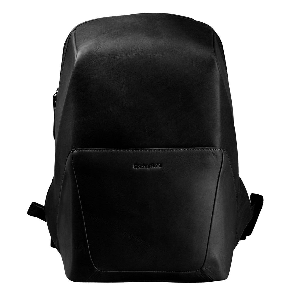 Springfield Pc-sekk i Wax Pullup skinn Black-Sekker-BagBrokers