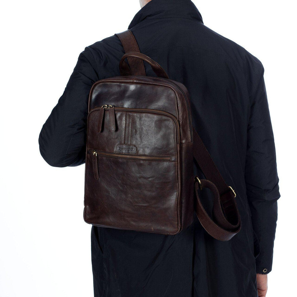 Springfield skinnsekk Mørk Brun-Sekk-BagBrokers