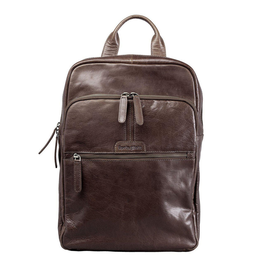 Springfield skinnsekk Mørk Brun-Sekk-BagBrokers