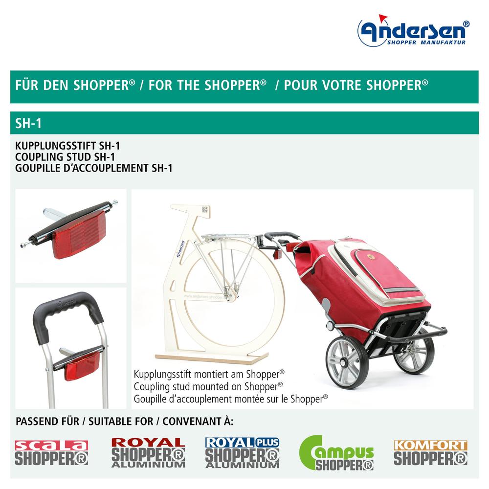 Sykkelfeste A1 Easy Snap for Andersen trillevogner-Trillevogn-BagBrokers