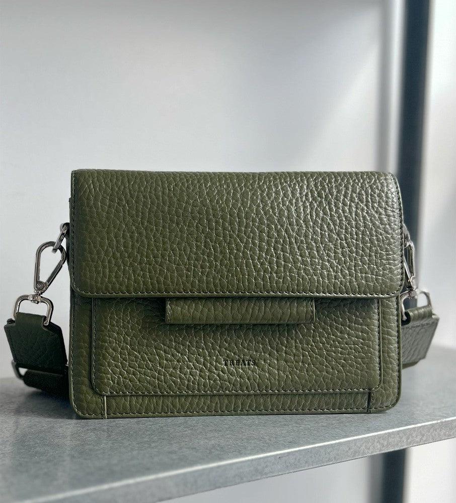 Treats Nelly håndveske i skinn Grønn-Damevesker-BagBrokers