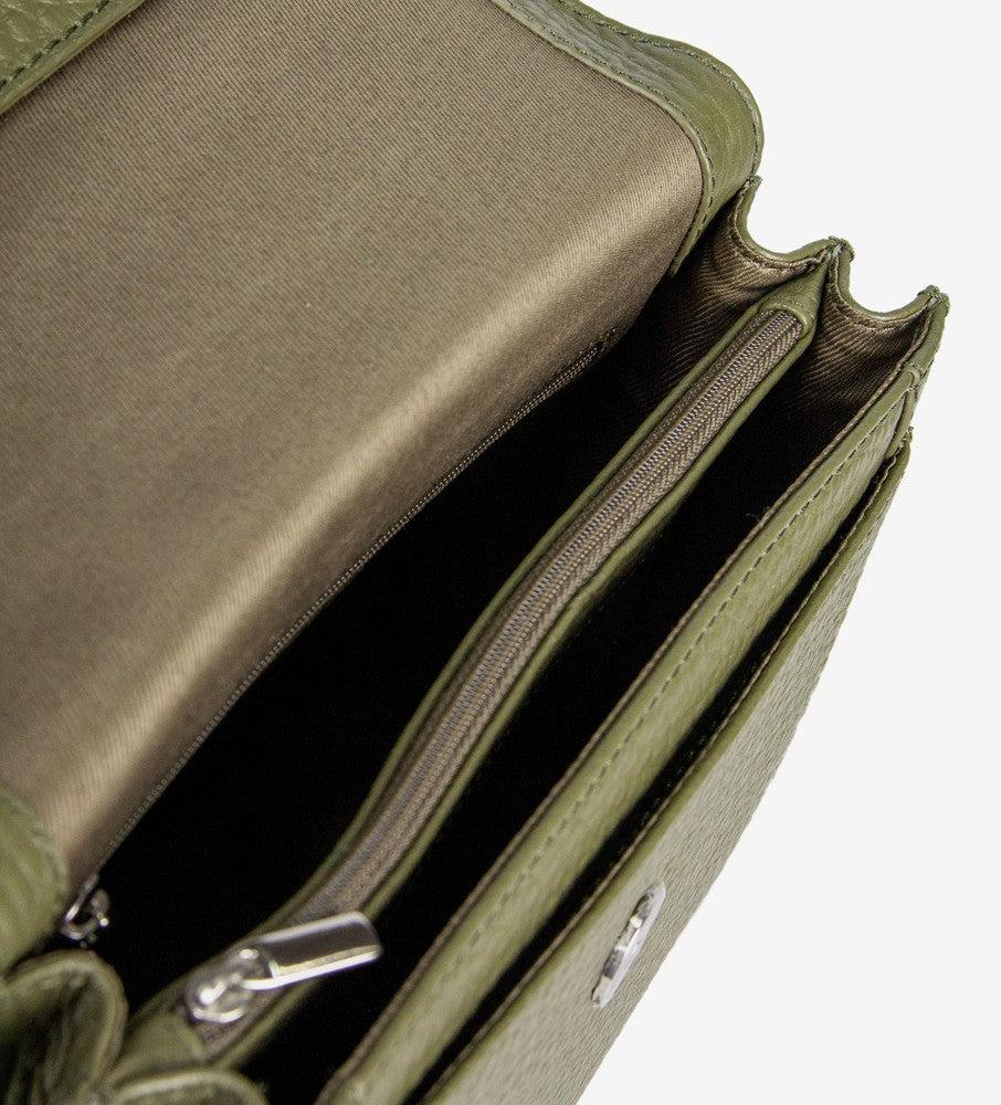 Treats Nelly håndveske i skinn Grønn-Damevesker-BagBrokers