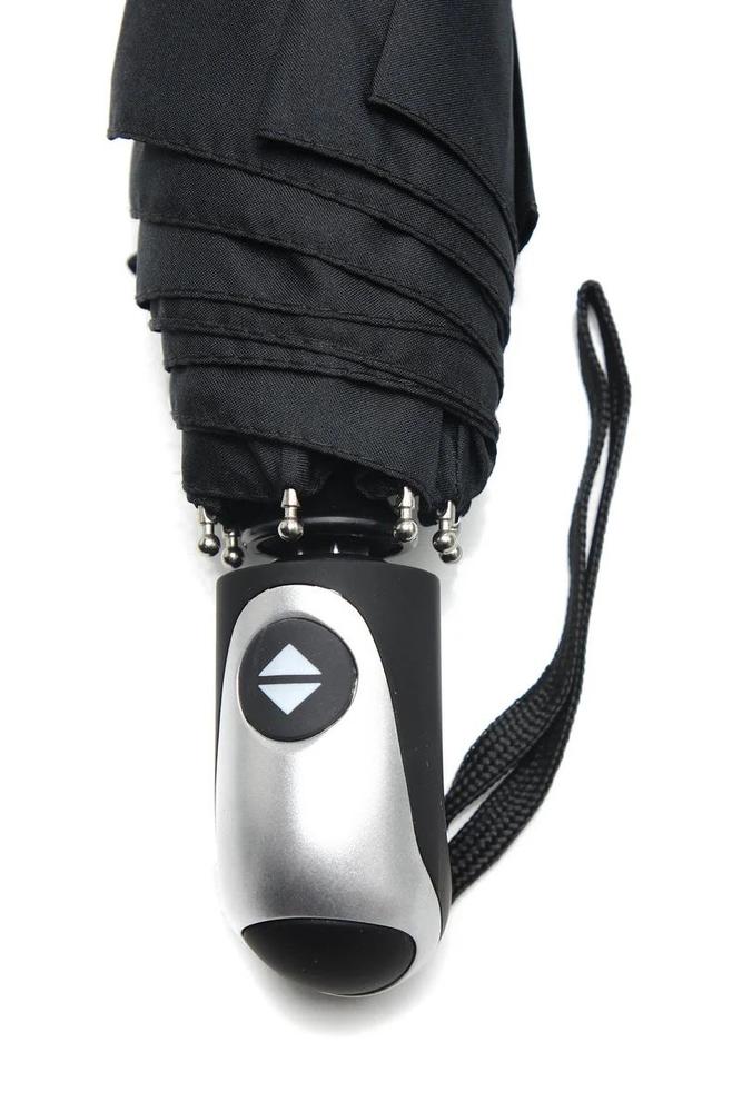 Trend NO 6 stormsikker paraply med Automatisk åpning og lukking mørk antrasitt-Paraplyer-BagBrokers