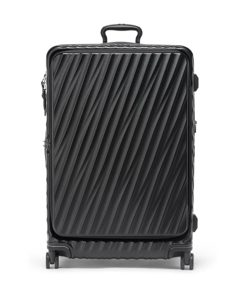 Tumi 19 Degree Large Front Access Expandable Checked Black Texture-Harde kofferter-BagBrokers