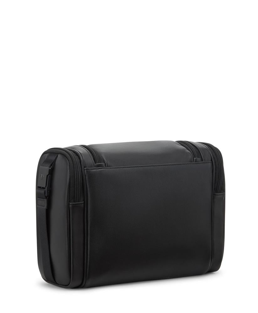 Tumi ALPHA Hanging Travel Kit Leather Black-Toalettmappe-BagBrokers