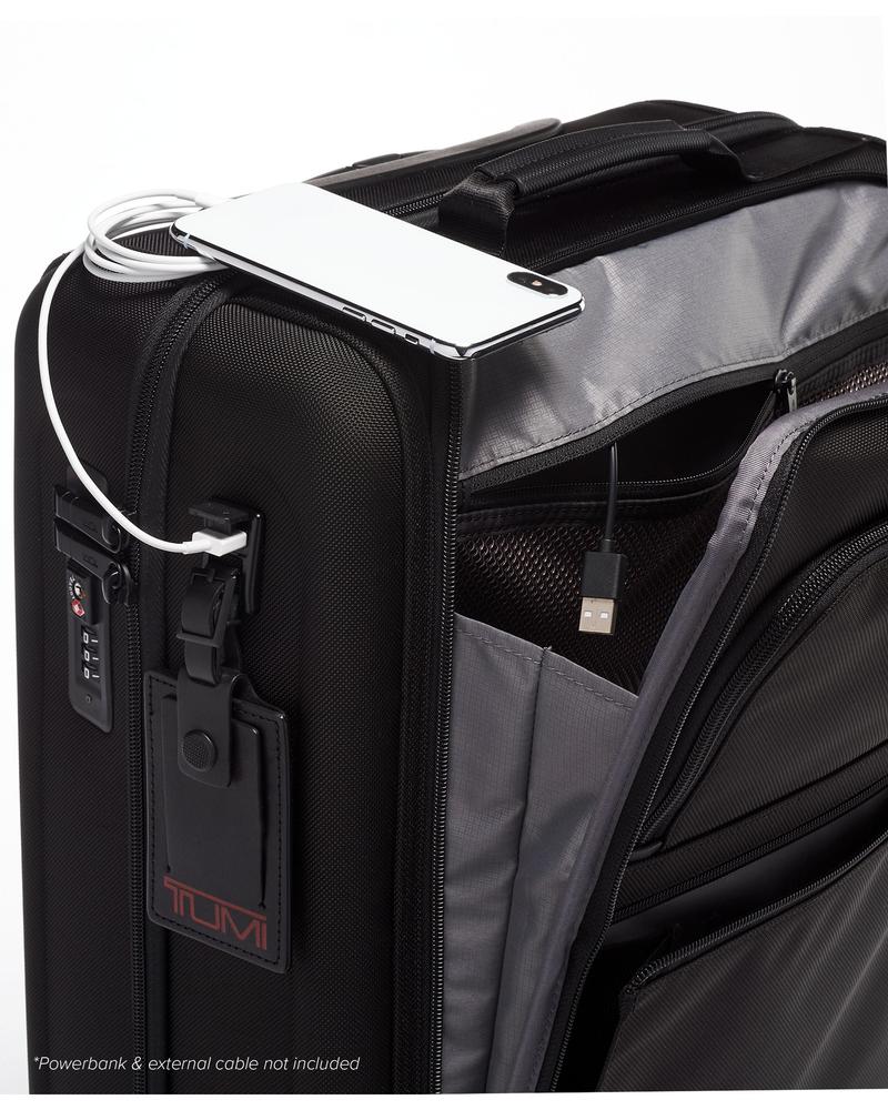 Tumi Alpha 3 International Slim Super Leger Carry-On 55 cm Black-Myke kofferter-BagBrokers