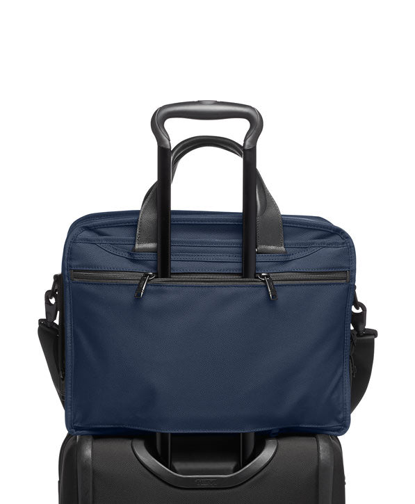 Tumi Alpha 3 Laptop Briefcase Navy-Veske-BagBrokers