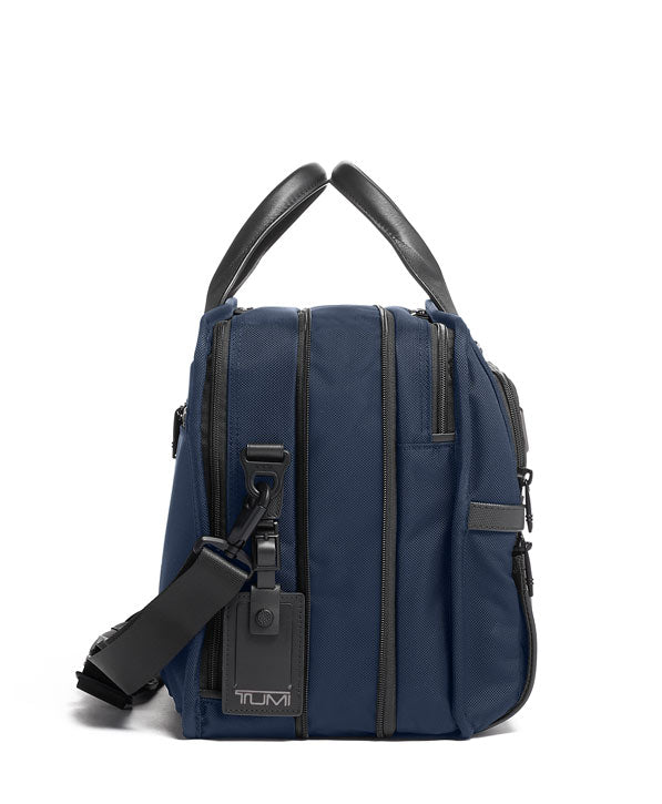 Tumi Alpha 3 Laptop Briefcase Navy-Veske-BagBrokers