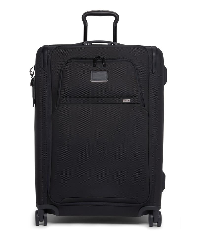 Tumi Alpha 4 Medium Dual Access Expandable Checked 66 cm Black-Myke kofferter-BagBrokers