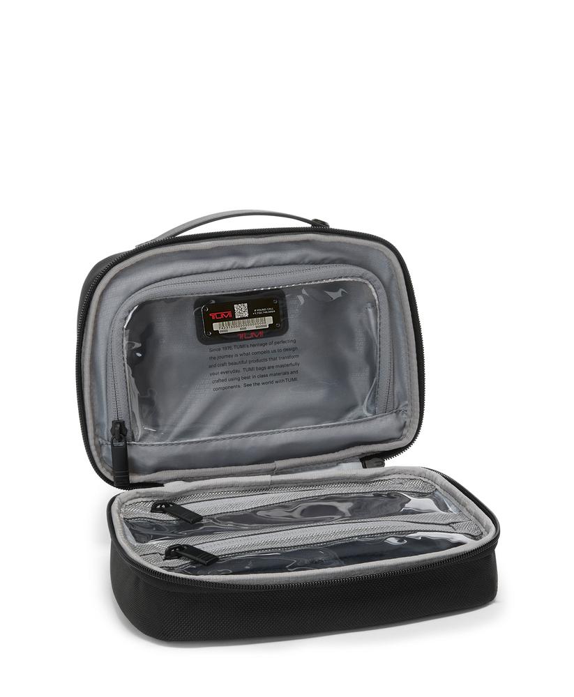 Tumi Alpha 4 Split Travel Kit Black-Toalettmappe-BagBrokers