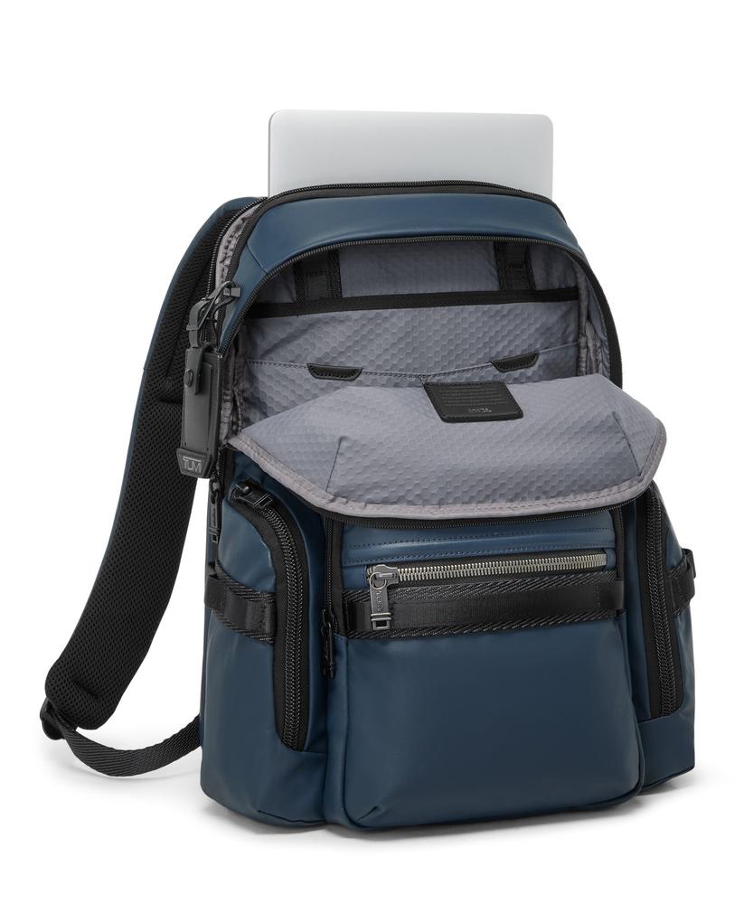Tumi Alpha Bravo Navigation Backpack Coated Canvas Navy-Ryggsekker-BagBrokers