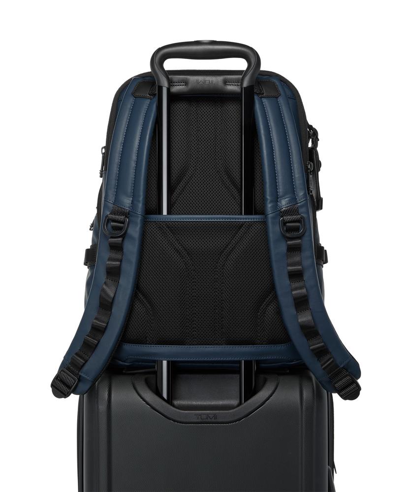 Tumi Alpha Bravo Navigation Backpack Coated Canvas Navy-Ryggsekker-BagBrokers