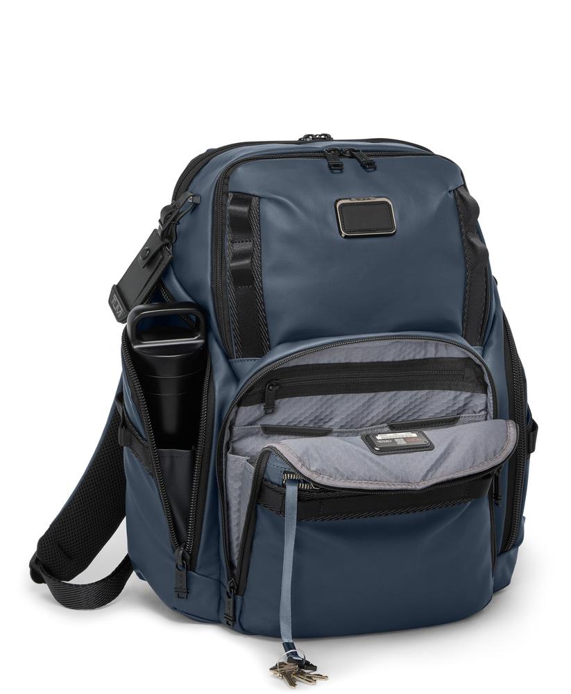 Tumi Alpha Bravo Search Backpack Coated Canvas Navy-Ryggsekker-BagBrokers