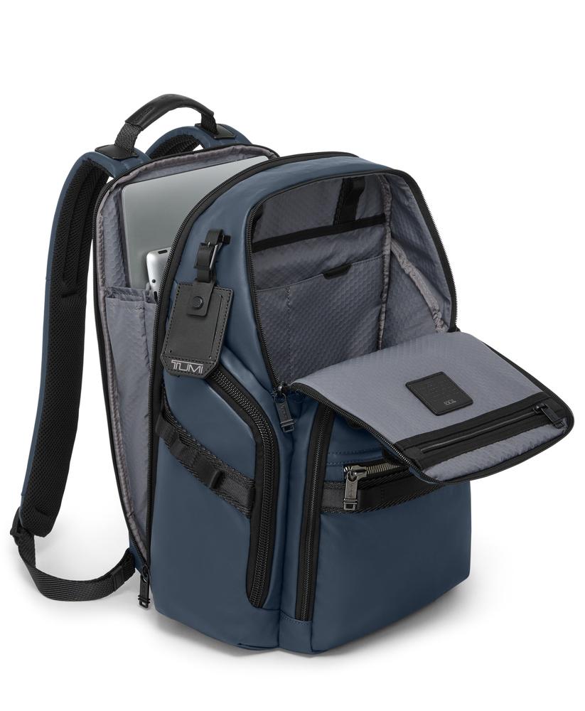 Tumi Alpha Bravo Search Backpack Coated Canvas Navy-Ryggsekker-BagBrokers