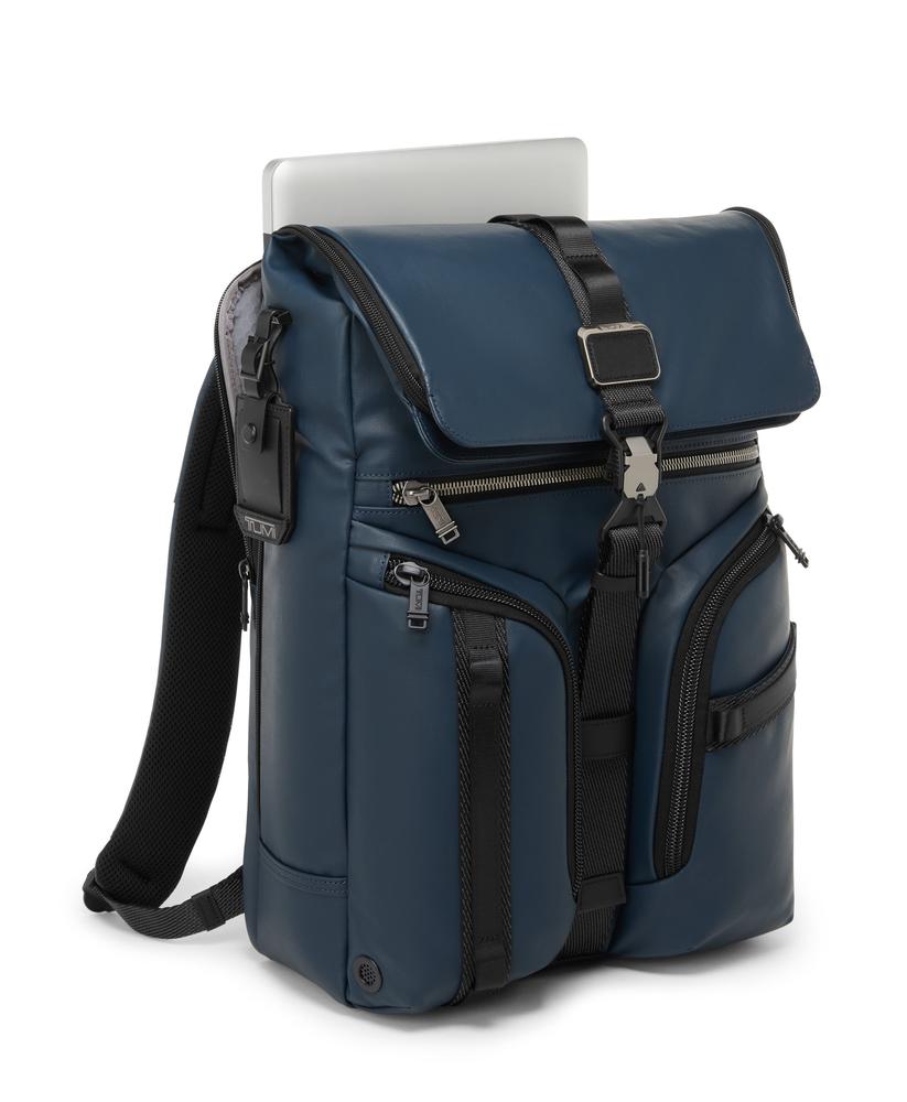 Tumi Alpha Bravo Surveillance Flap Backpack Navy-Ryggsekker-BagBrokers