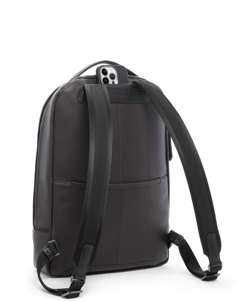 Tumi Harrison Bradner Backpack i skinn Espresso Brown-Ryggsekker-BagBrokers