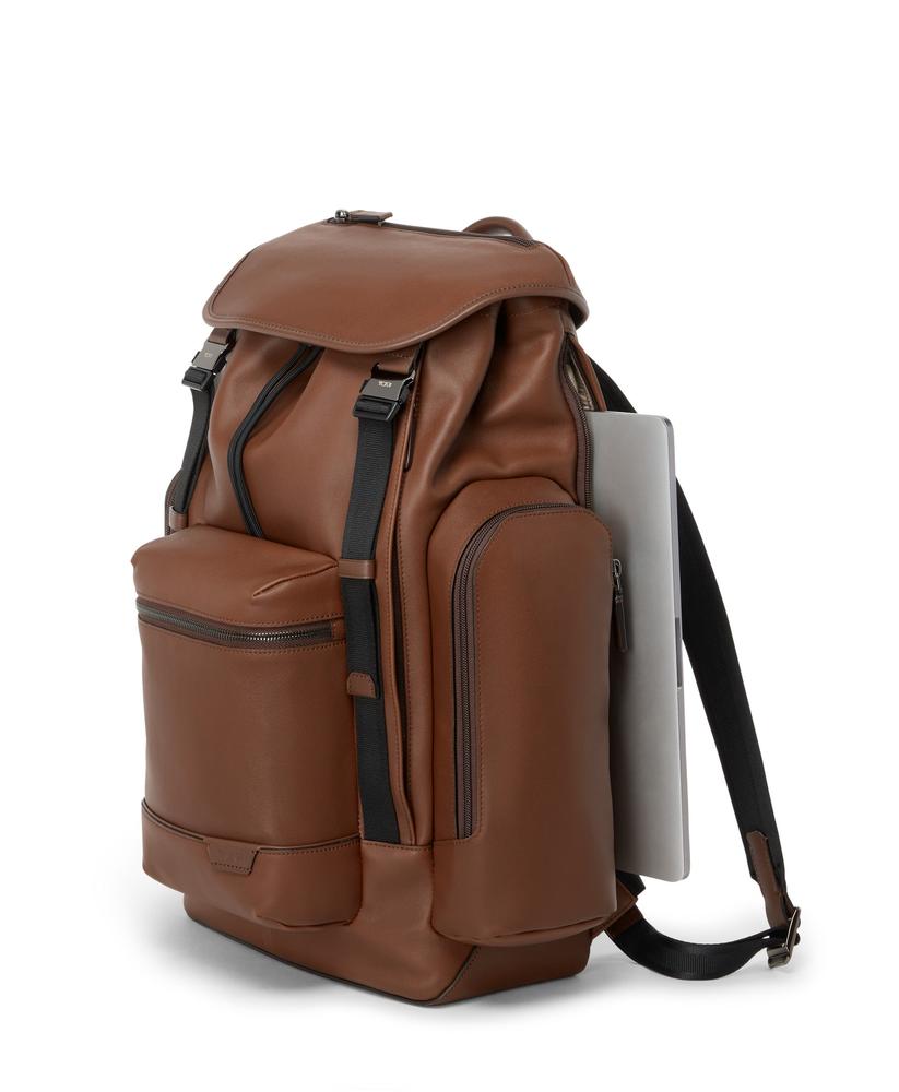 Tumi Harrison Griffen Flap Backpack Cognac-Ryggsekker-BagBrokers