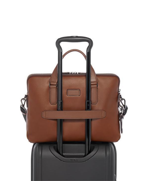 Tumi Harrison Sycamore Slim Brief Cognac-Veske-BagBrokers