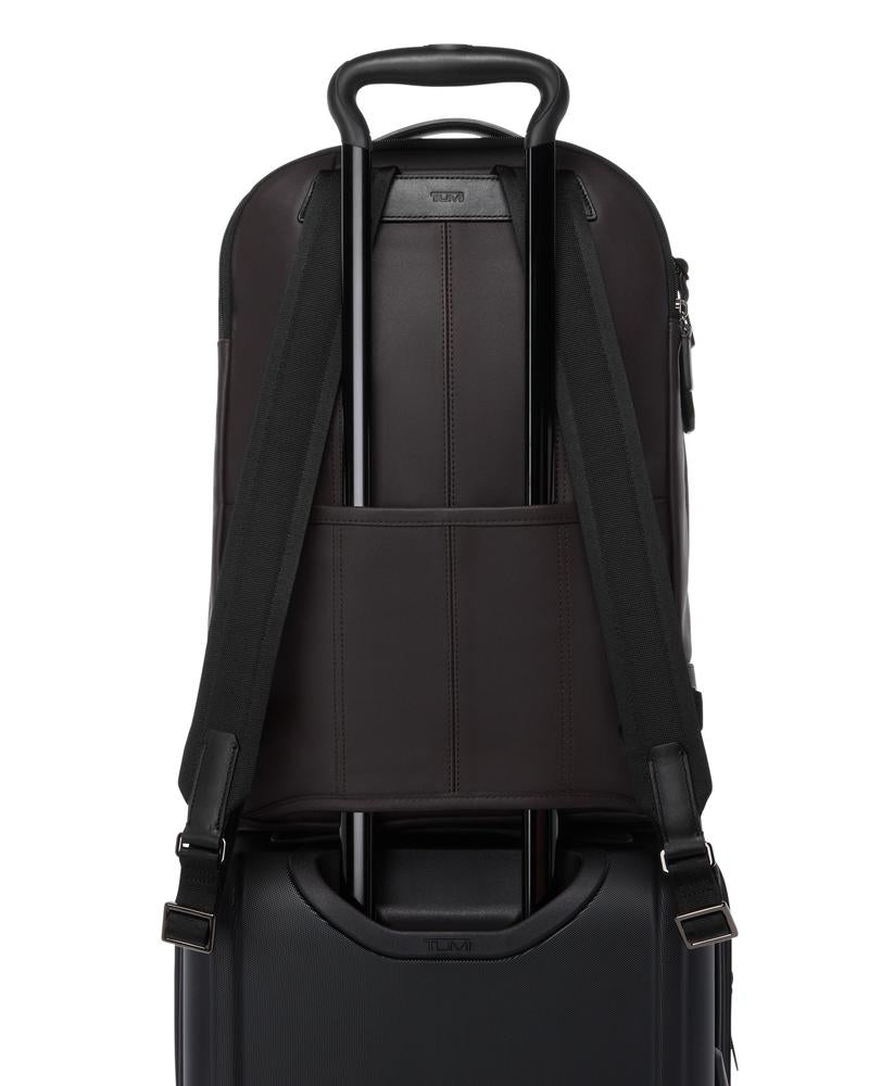 Tumi Harrison Warren Backpack i skinn Espresso Brown-Ryggsekker-BagBrokers