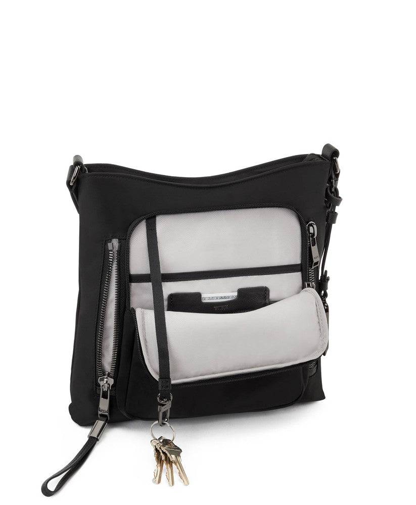 Tumi Voyageur Tyler Crossbody Black/Gunmetal-Veske-BagBrokers