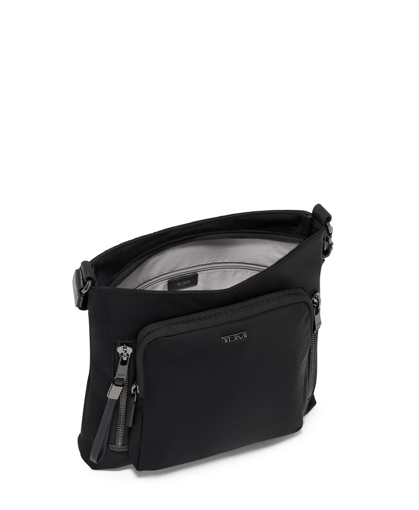 Tumi Voyageur Tyler Crossbody Black/Gunmetal-Veske-BagBrokers