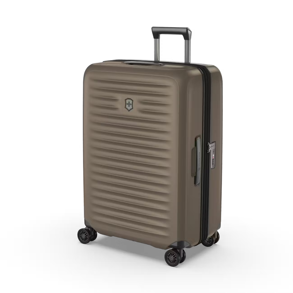 Victorinox Airox Advanced Medium utvidbar koffert Taupe Brown-Harde kofferter-BagBrokers