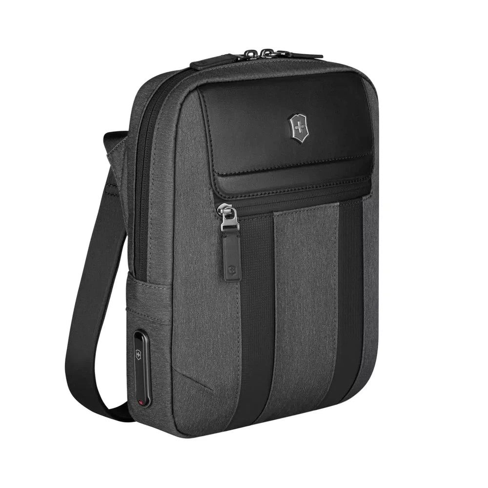 Victorinox Architecture URBAN 2 Crossbody Bag Grey/Black-PC-sekk-BagBrokers