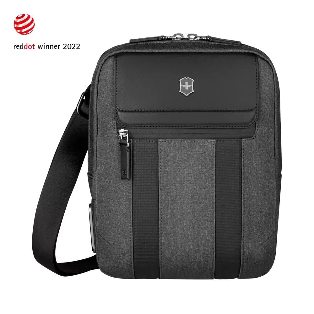 Victorinox Architecture URBAN 2 Crossbody Bag Grey/Black-PC-sekk-BagBrokers