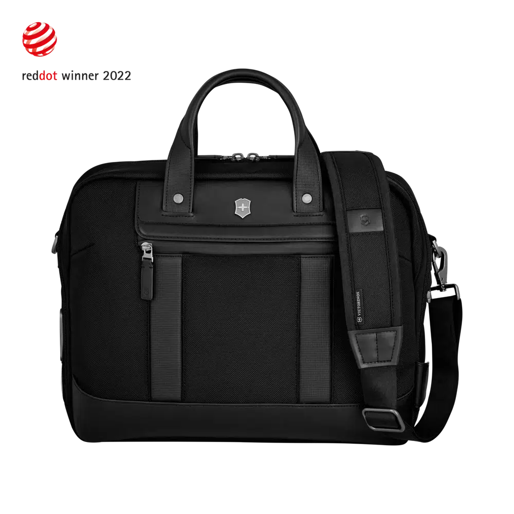 Victorinox Architecture URBAN 2 Laptop Briefcase 14" Black-PC-veske-BagBrokers