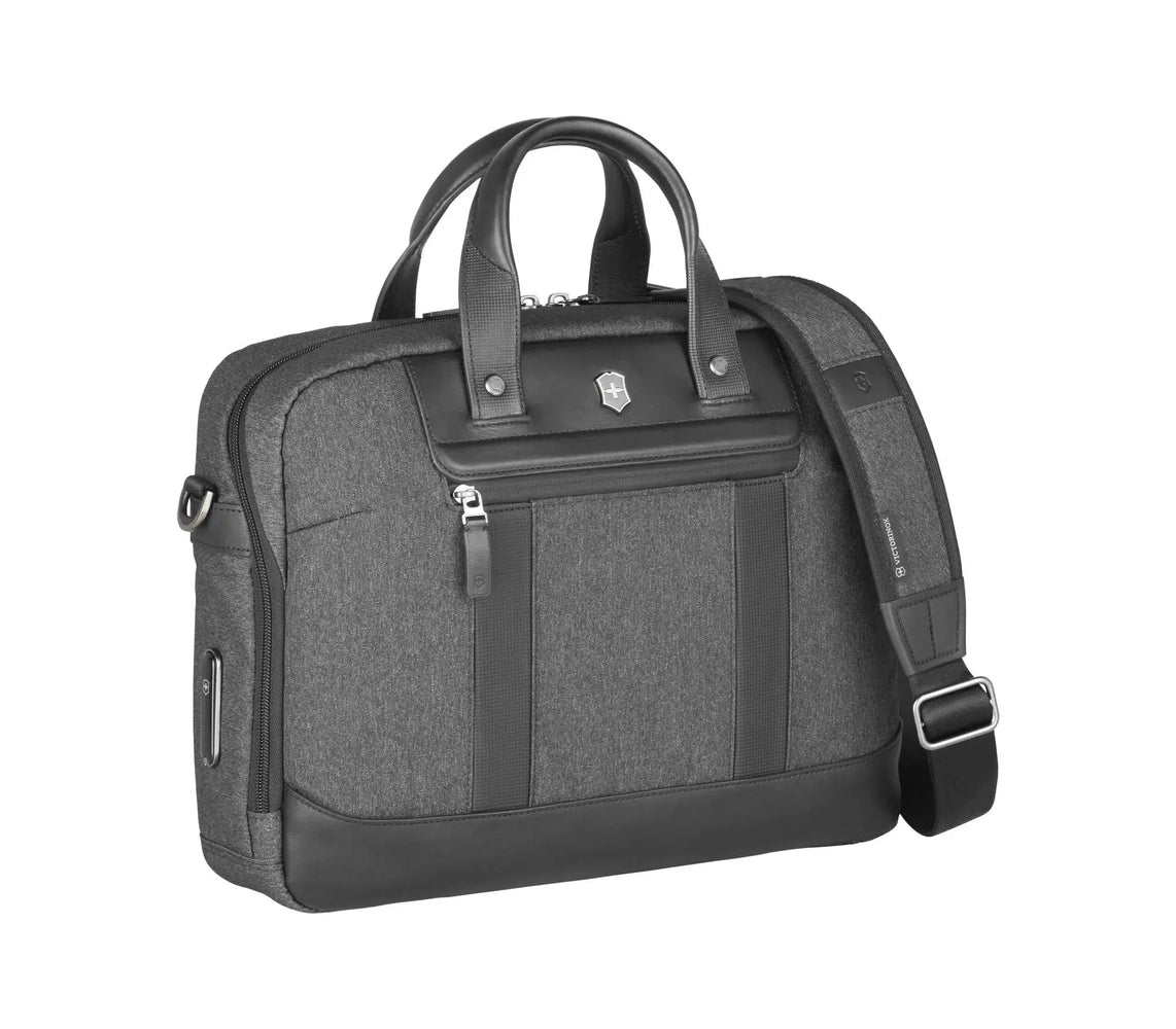 Victorinox Architecture URBAN 2 Laptop Briefcase 14" Grey/Black-pc sekk-BagBrokers