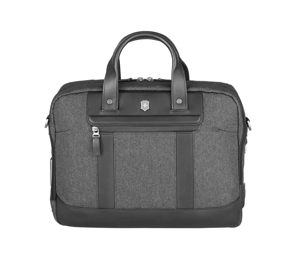 Victorinox Architecture URBAN 2 Laptop Briefcase 14" Grey/Black-pc sekk-BagBrokers