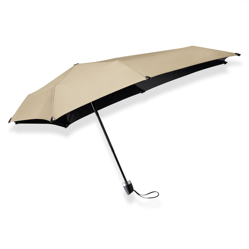 senz paraply micro shiny Champagne Brown-Paraplyer-BagBrokers