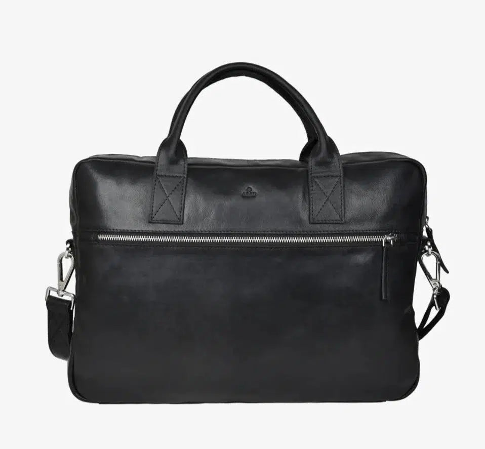 Adax Catania Tobias Skinn Pc veske 15,6" Svart-Veske-BagBrokers