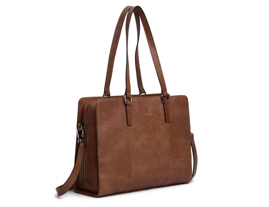 Adax Napoli Brooke Laptop Veske 14" Cognac-Veske-BagBrokers