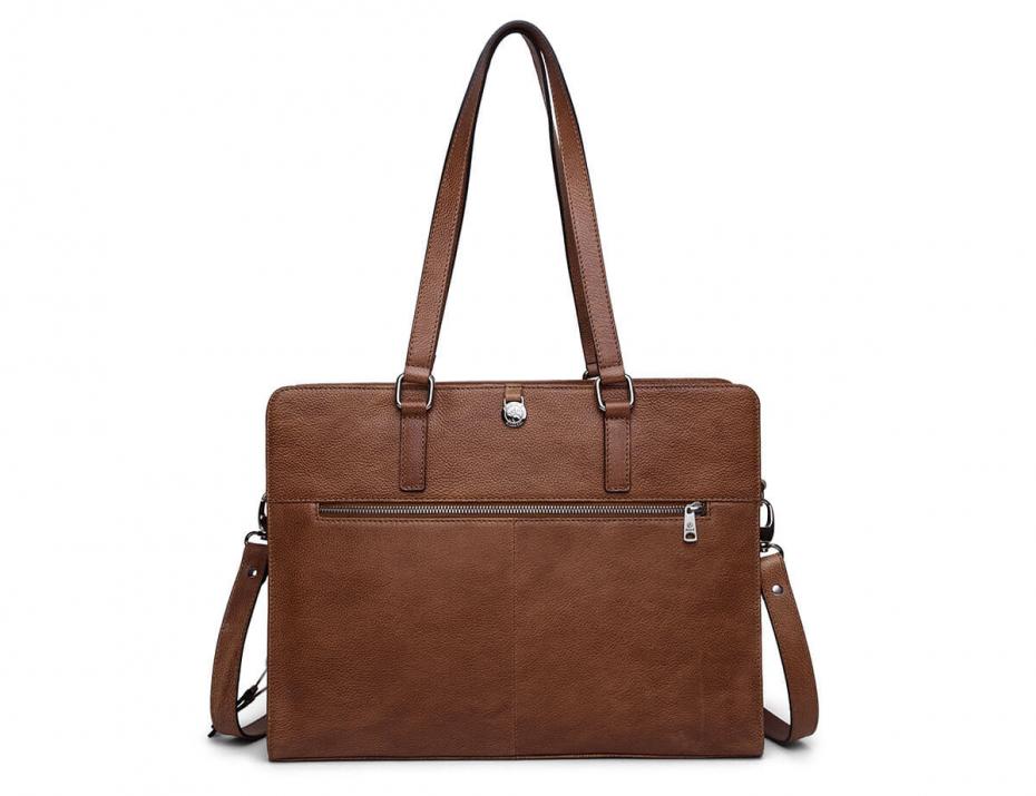 Adax Napoli Brooke Laptop Veske 14" Cognac-Veske-BagBrokers