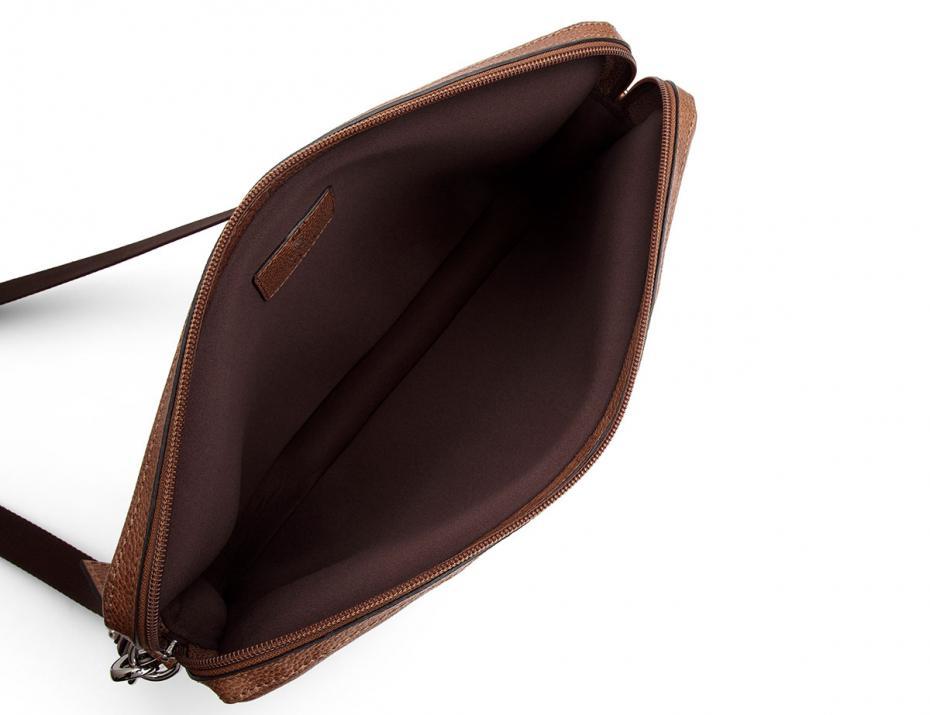 Business-Adax Napoli Maya Lett Skinn Laptop Portifolio 17" Cognac-BagBrokers