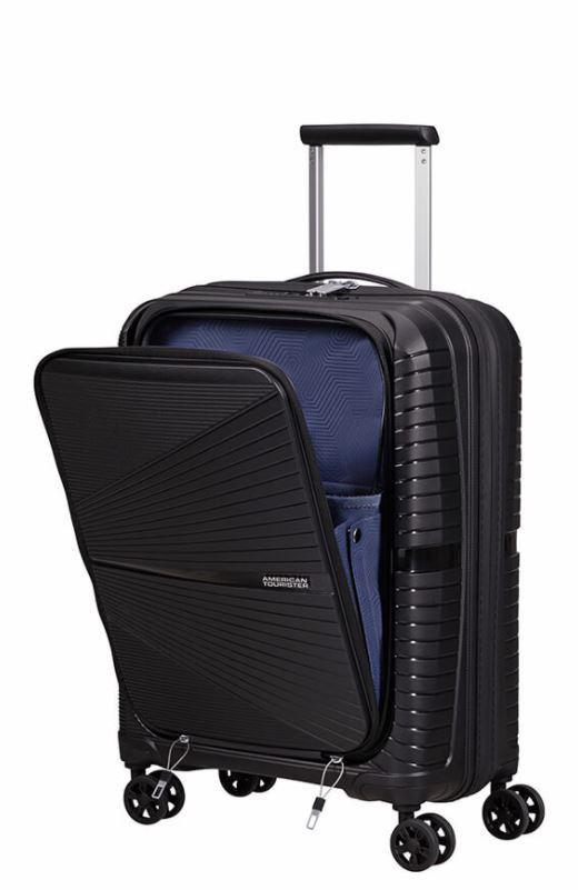 American Tourister Airconic kabin Pc koffert med 4 hjul 55 cm Onyx Black-Harde kofferter-BagBrokers