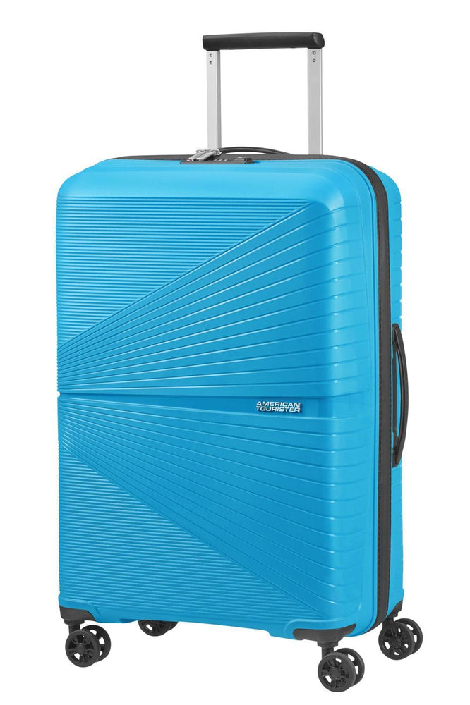 American Tourister Airconic medium koffert med 4 hjul 67 cm Sporty Blue-Harde kofferter-BagBrokers