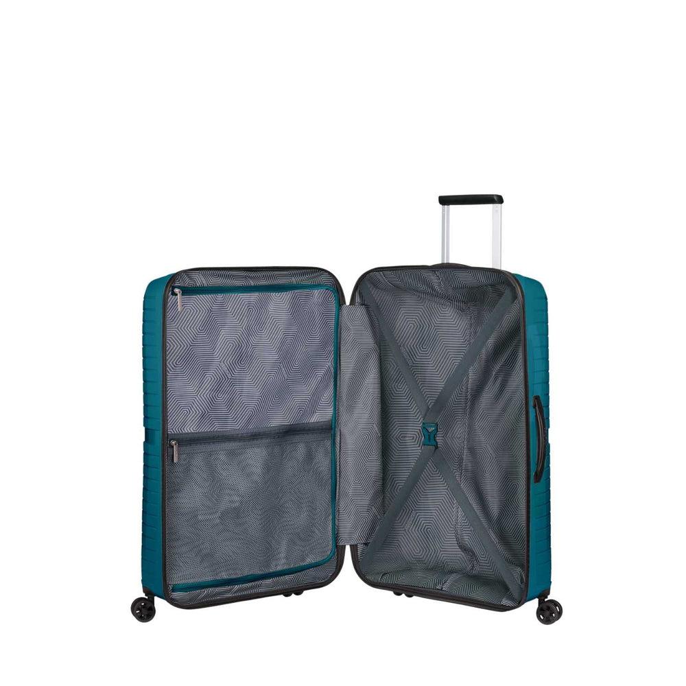 American Tourister Airconic stor koffert med 4 hjul 77 cm Deep Ocean-Harde kofferter-BagBrokers