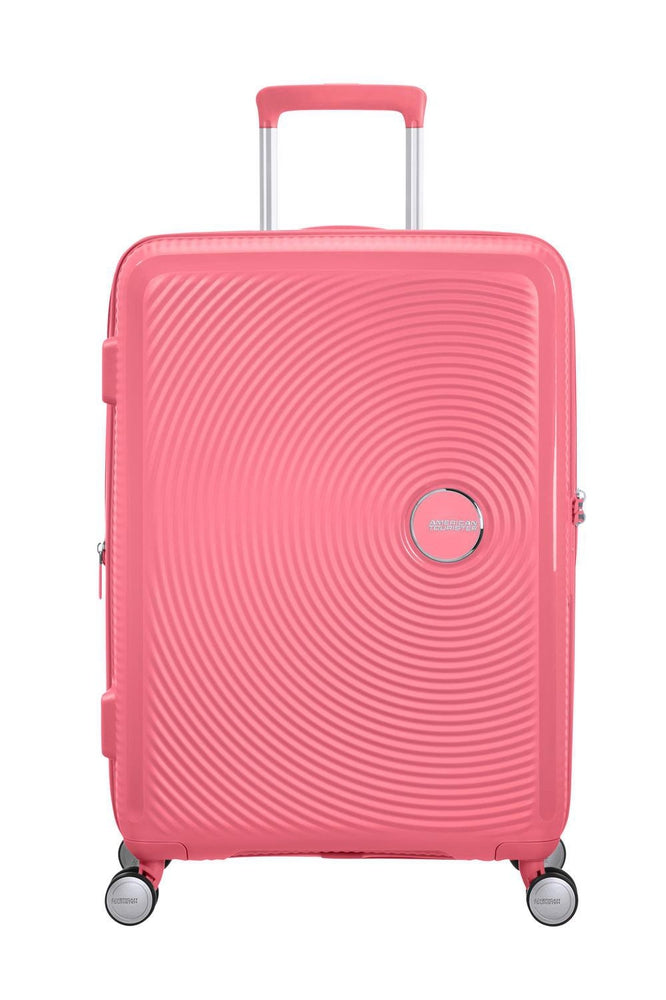 American Tourister Soundbox Ekspanderende Stor Koffert 77 cm Sun Kissed Coral-Harde kofferter-BagBrokers
