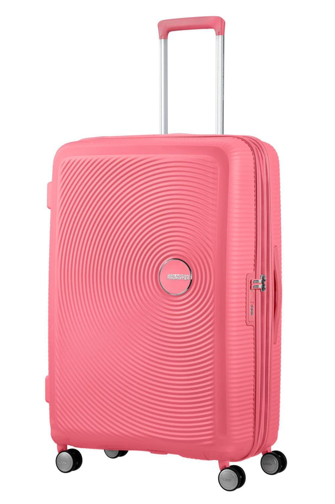 American Tourister Soundbox Ekspanderende Stor Koffert 77 cm Sun Kissed Coral-Harde kofferter-BagBrokers