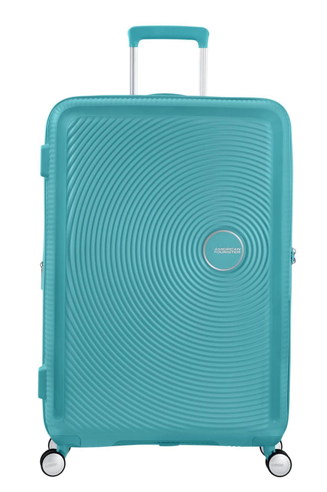 American Tourister Soundbox Ekspanderende Stor Koffert 77 cm Turquoise Tonic-Harde kofferter-BagBrokers