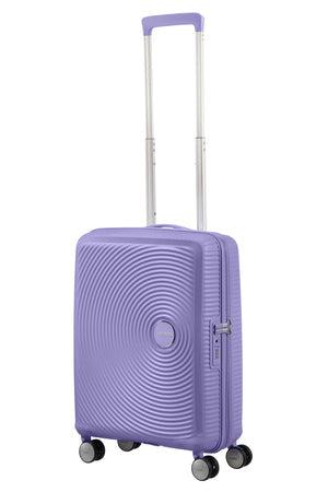 American Tourister Soundbox ekspanderende kabin koffert 55 cm Lavender-Harde kofferter-BagBrokers